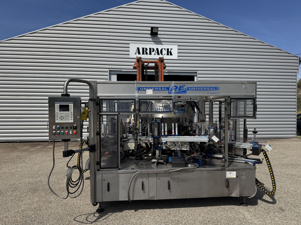 PE self-adhesive labelling machine 3 Packlab stations